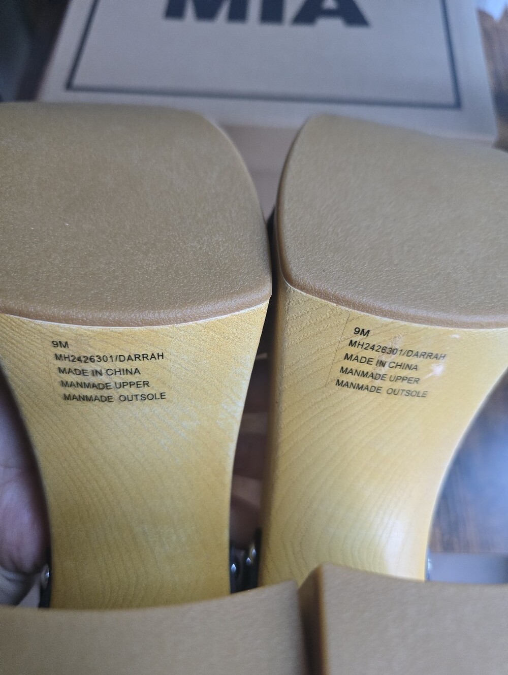 Stylish Black and Tan Wedge Sandals - Picture 10 of 13